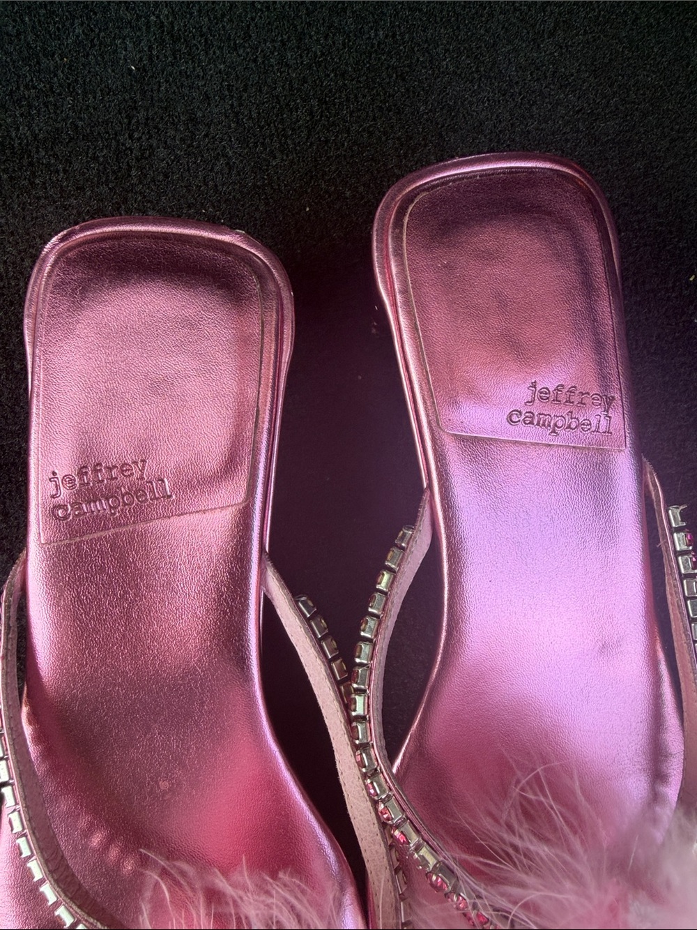 Womens Jeffrey Campbell Jova Jeweled Slide Sandals Dolly Patron Style size 7 - Picture 2 of 8